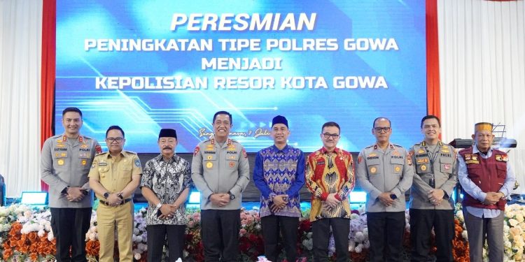 Foto Humas Gowa pada Pelantikan Polresta Gowa