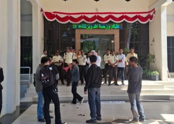 Foto Suasana Aksi Demontrasi Oleh Aliansi Mahasiswa Uinam